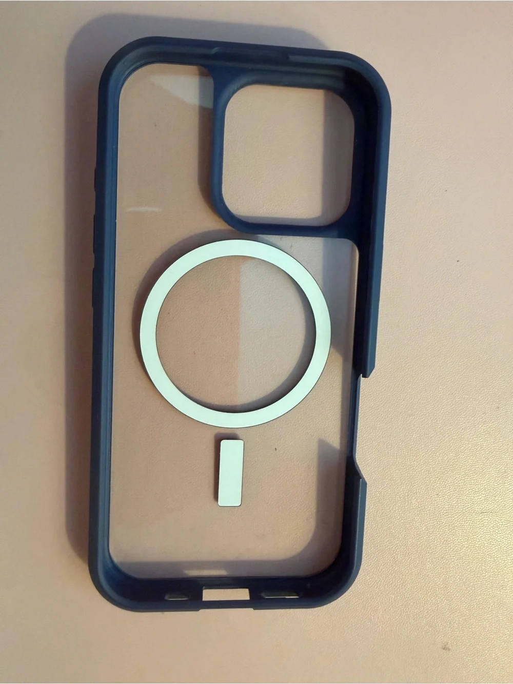 iPhone 16 Pro Clear Blue Magnetic iPhone Case
